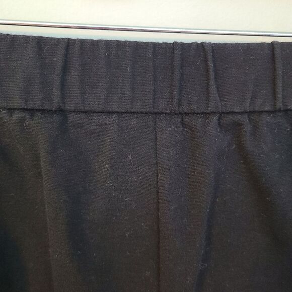 Eileen Fisher Organic Cotton Blend Black Women PM Stretch Capri front pockets - Picture 7 of 9